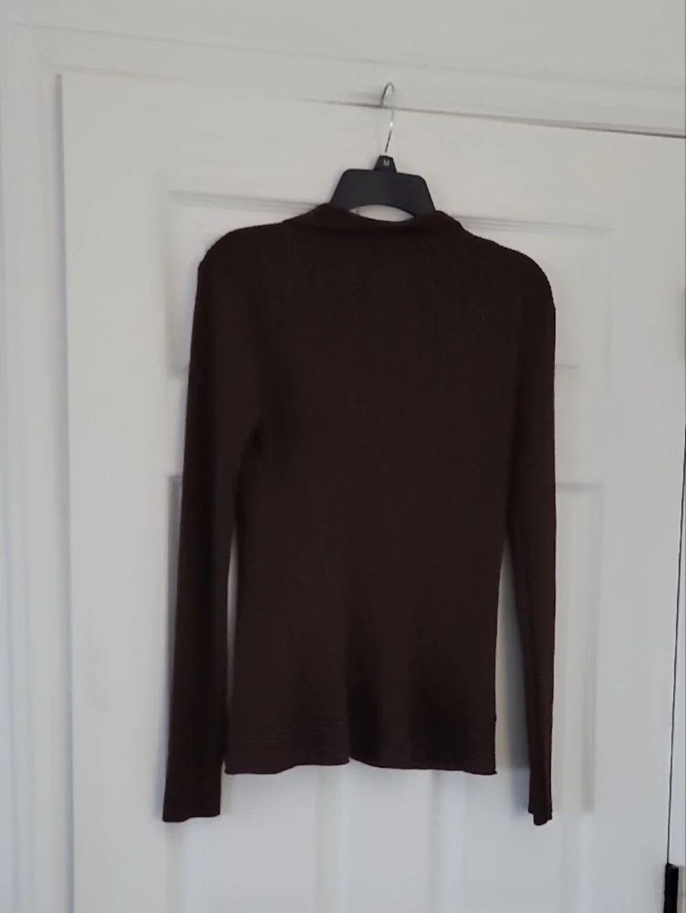 Belldini Chocolate Brown Zip-Up Cardigan